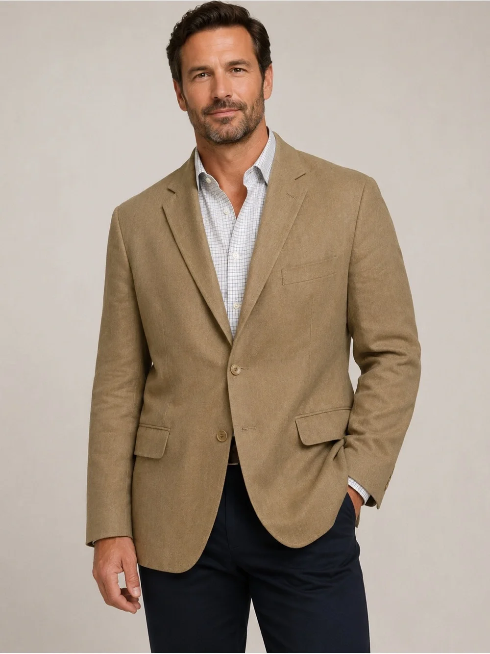 Lauren Ralph Lauren Men’s Blazer Sports Coat sz 42L Tan #F648